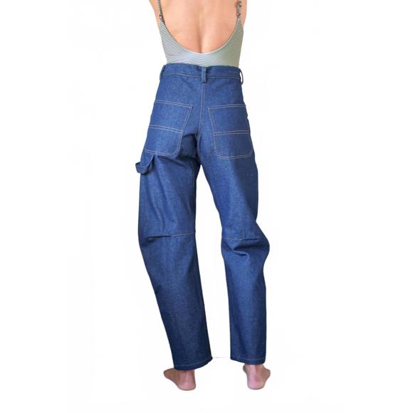 NEW ACACIA falcon denim pant in blue - Picture 2 of 6